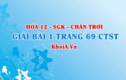 Bài 1 trang 69 Hóa 12 Chân trời sáng tạo